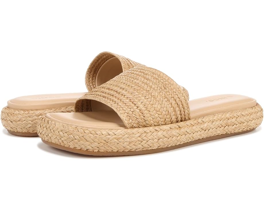 ヴィンス サンダル ウィート レディース 【 VINCE EVA PLATFORM SLIDE SANDALS / TOASTED WHEAT RAFFIA 】