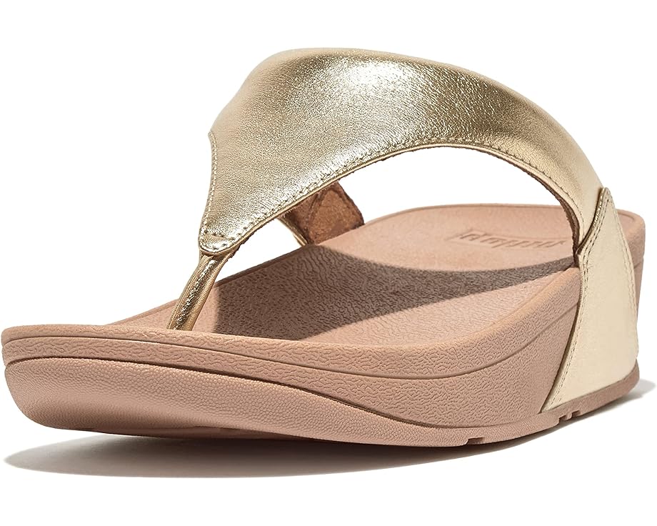 フィットフロップ レザー レディース 【 FITFLOP LULU LEATHER TOE POST / PLATINO 】 サンダル