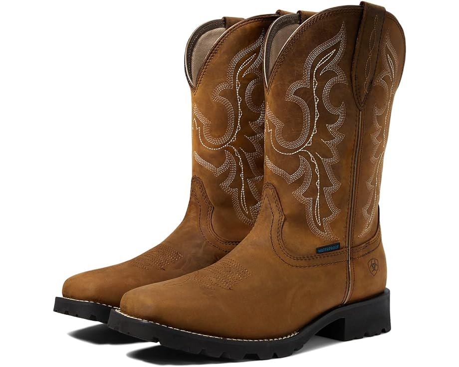 アリアット ウェスタン ブーツ レディース 【 ARIAT UNBRIDLED RANCHER WATERPROOF WESTERN BOOT / OILY DISTRESSED TAN 】｜スニケス