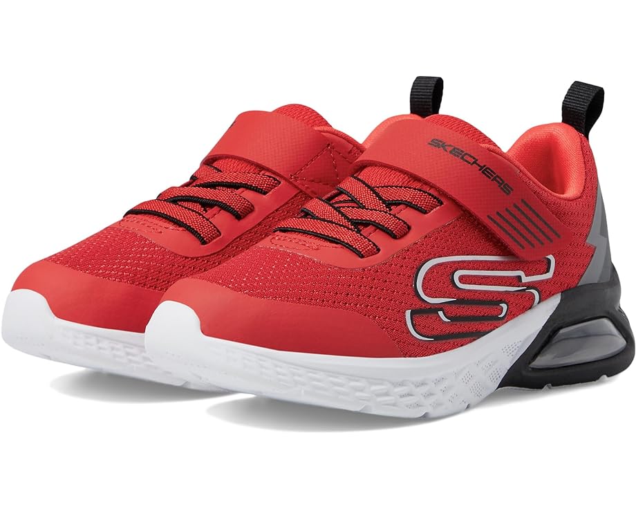 スケッチャーズ マックス 赤 レッド 黒色 ブラック ジュニア キッズ 【 SKECHERS KIDS MICROSPEC MAX II - VODROX / RED BLACK 】 ベビー マタニティ スニーカー