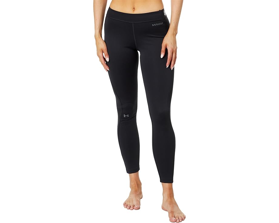 レギンス タイツ 黒色 ブラック 灰色 グレー グレイ アンダーアーマー 3.0 レディース 【 UNDER ARMOUR BASE LEGGINGS / BLACK PITCH GRAY 】 レディースファッション ボトムス パンツ