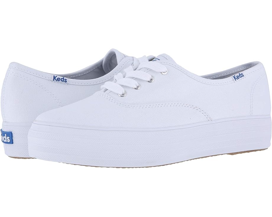 ケッズ 中核グループ 白いこと 白いこと スニーカー レディース 【 KEDS TRIPLE CORE / WHITE CANVAS 】