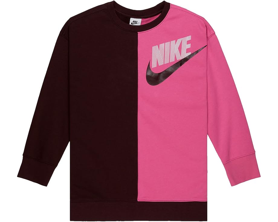 ナイキ 社交ダンス 労働者の一団 トレーナー 調教師 ぶどう酒色 バーガンディー スウェットトレーナーSHIRT 御坊っちゃん キッズ 【 NIKE KIDS NSW DANCE CREW SWEATSHIRT / BURGUNDY CRUSH PINKSICLE 】 もの言う花 マタニ