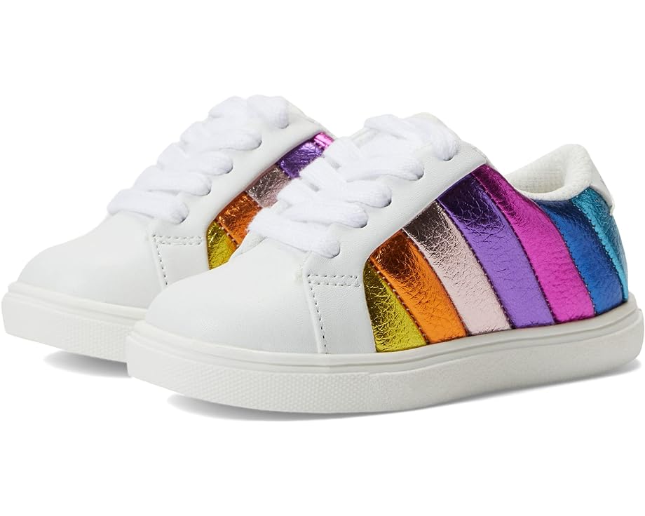 ストライプ 白色 ホワイト ジュニア キッズ 【 KURT GEIGER LONDON KIDS MINI LANE STRIPE / WHITE 】 ベビー マタニティ スニーカー