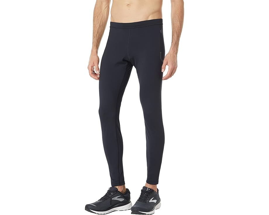 ブルックス タイツ 黒色 ブラック メンズ 【 BROOKS MOMENTUM THERMAL TIGHTS / BLACK 】 メンズファッション ズボン パンツ