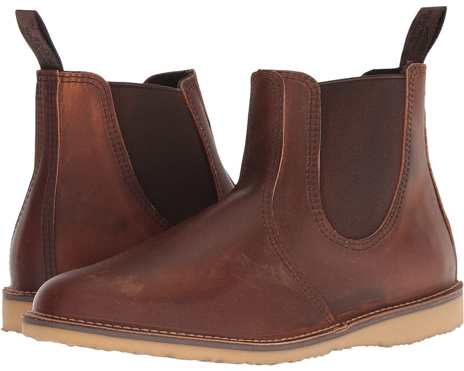 レッドウィング ヘリテイジ 赤 赤いこと 銅色 コッパー なめし革 \u0026 メンズ 【 RED WING HERITAGE WEEKEND CHELSEA / COPPER ROUGH \u0026 TOUGH LEATHER 】 ブーツ