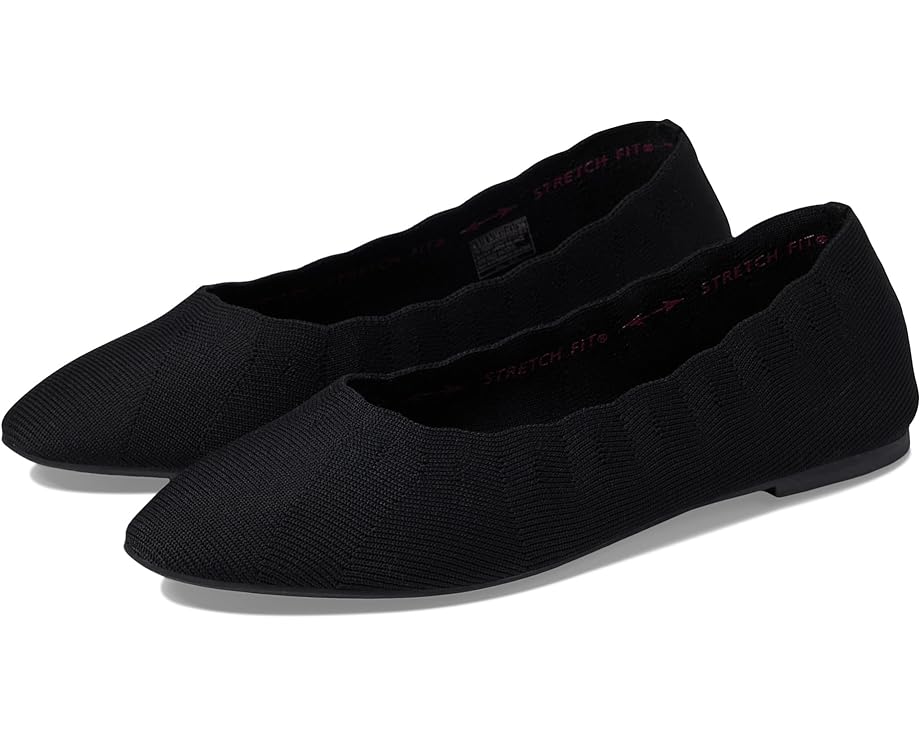 スケッチャーズ 黒色 ブラック レディース 【 SKECHERS CLEO - BEWITCH / BLACK 】