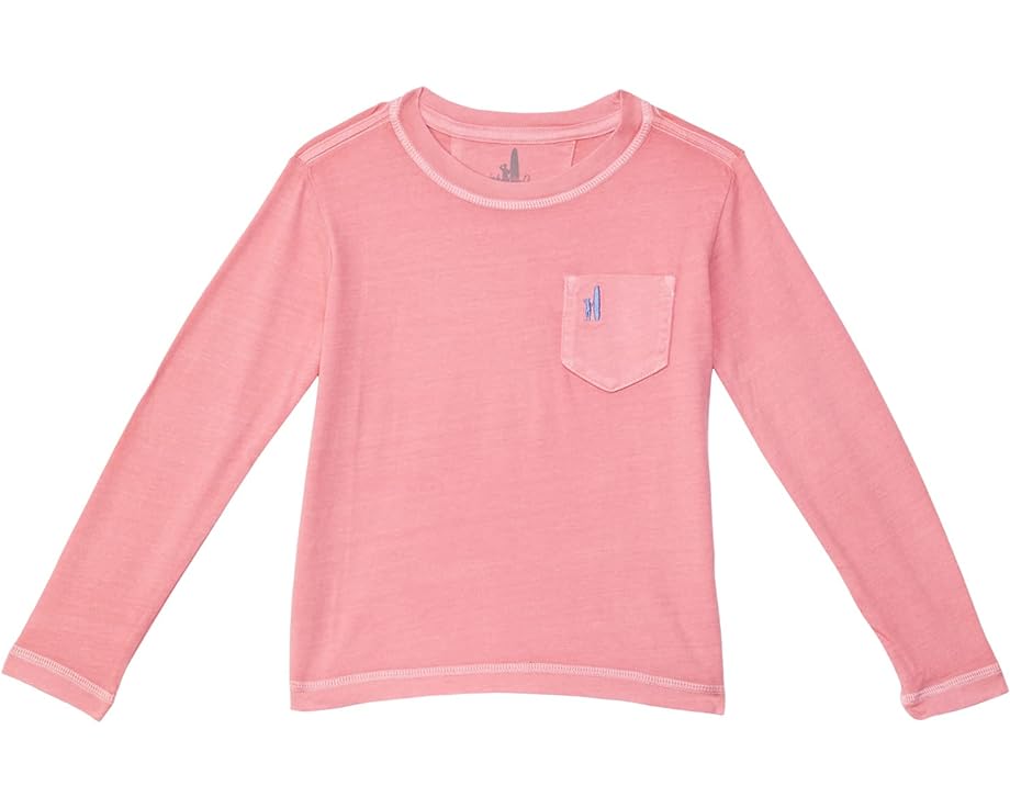 捩り プルオーバー マリブ 赤 赤いこと 長袖 御坊っちゃん キッズ 【 JOHNNIE-O KIDS BRENNAN LONG SLEEVE T-SHIRT / MALIBU RED 】 もの言う花 マタニティ トップス カットソー