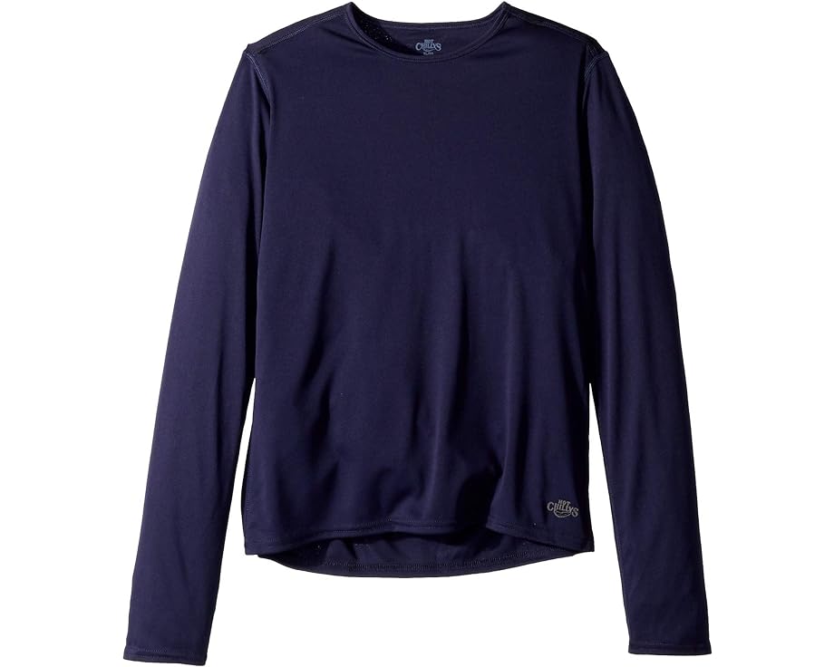 ホットチリーズ クルー 紺色 ネイビー ジュニア キッズ 【 HOT CHILLYS KIDS PEACHSKINS CREW / NAVY 】 ベビー マタニティ トップス Tシャツ カットソー