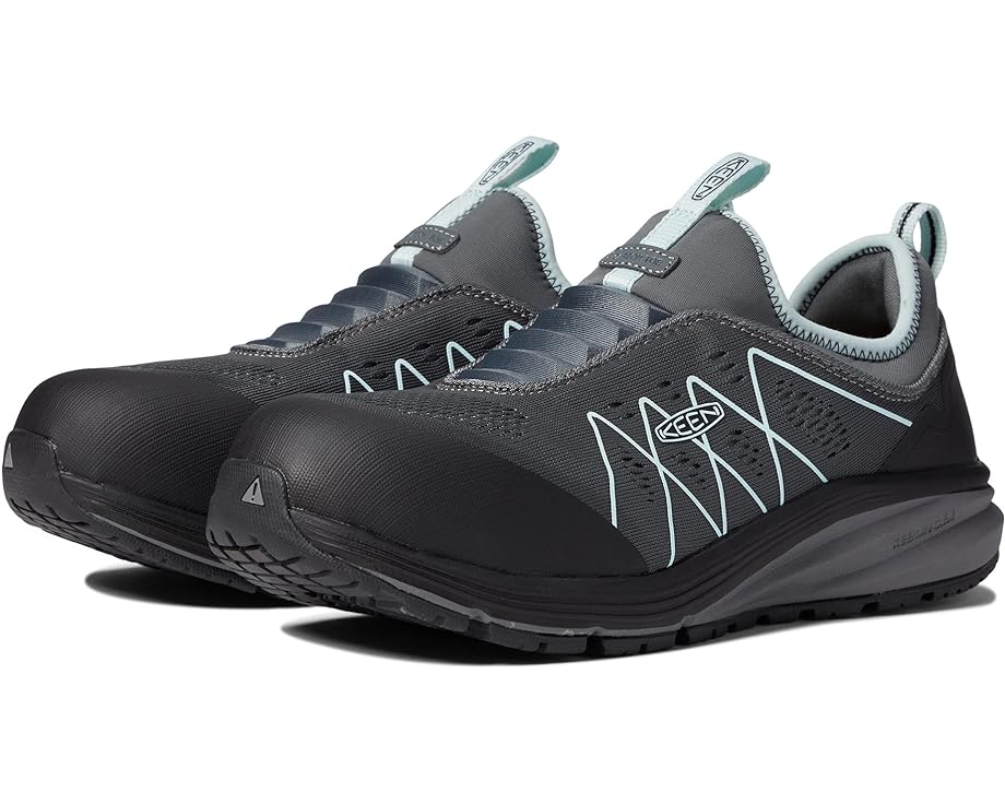 キーン ユーティリティ エナジー 銀色 スチール 灰色 グレー 青色 ブルー スニーカー レディース 【 KEEN UTILITY VISTA ENERGY SHIFT EH / STEEL GREY BLUE GLASS 】