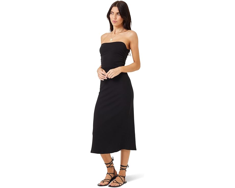 エルスペース ドレス 黒色 ブラック L*SPACE レディース 【 MANAIA DRESS / BLACK 】 レディースファッション