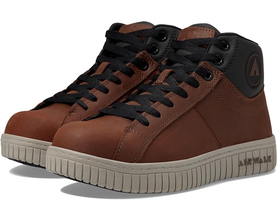 エアウォーク ミッド 茶色 ブラウン メンズ 【 AIRWALK WORK DEUCE MID COMP TOE SD10 SR / TAN BROWN 】 ブーツ