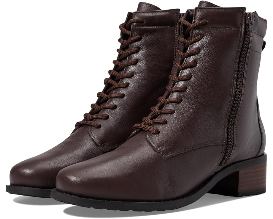 デイビッドテイト 茶色 ブラウン レザー レディース 【 DAVID TATE EXPEDITION / BROWN PEBBLE GRAIN LEATHER 】 ブーツ|スニケス