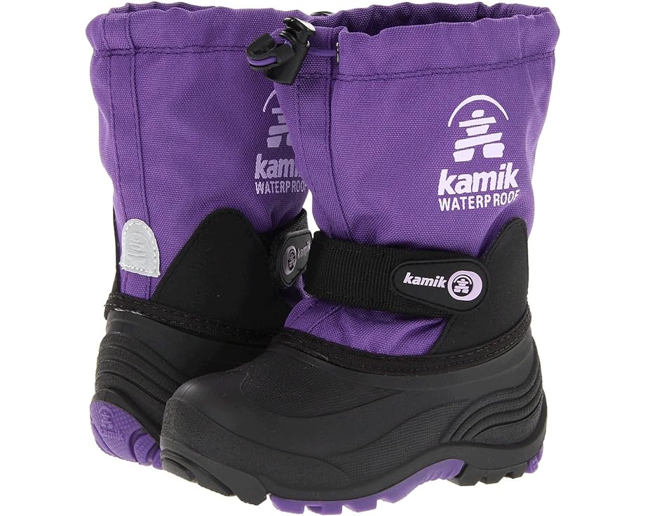 カミック 紫 パープル ジュニア キッズ 【 KAMIK KIDS WATERBUG WIDE / PURPLE 1 】 ベビー マタニティ ブーツ