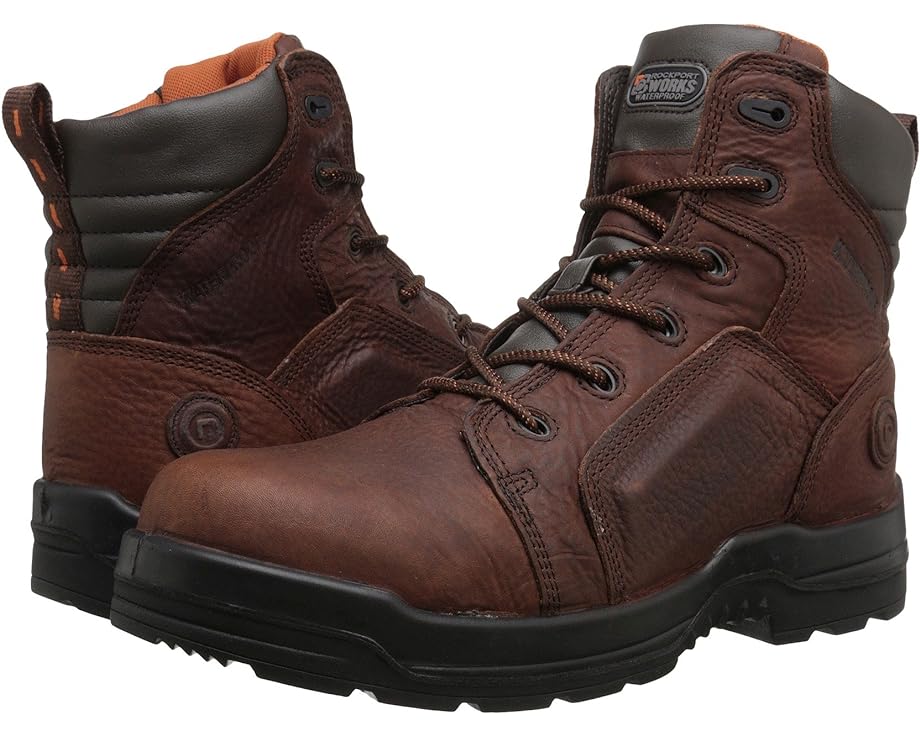 ロックポートワークス エナジー 茶色 ブラウン メンズ 【 ROCKPORT WORKS MORE ENERGY RK6640 / BROWN 】 ブーツ