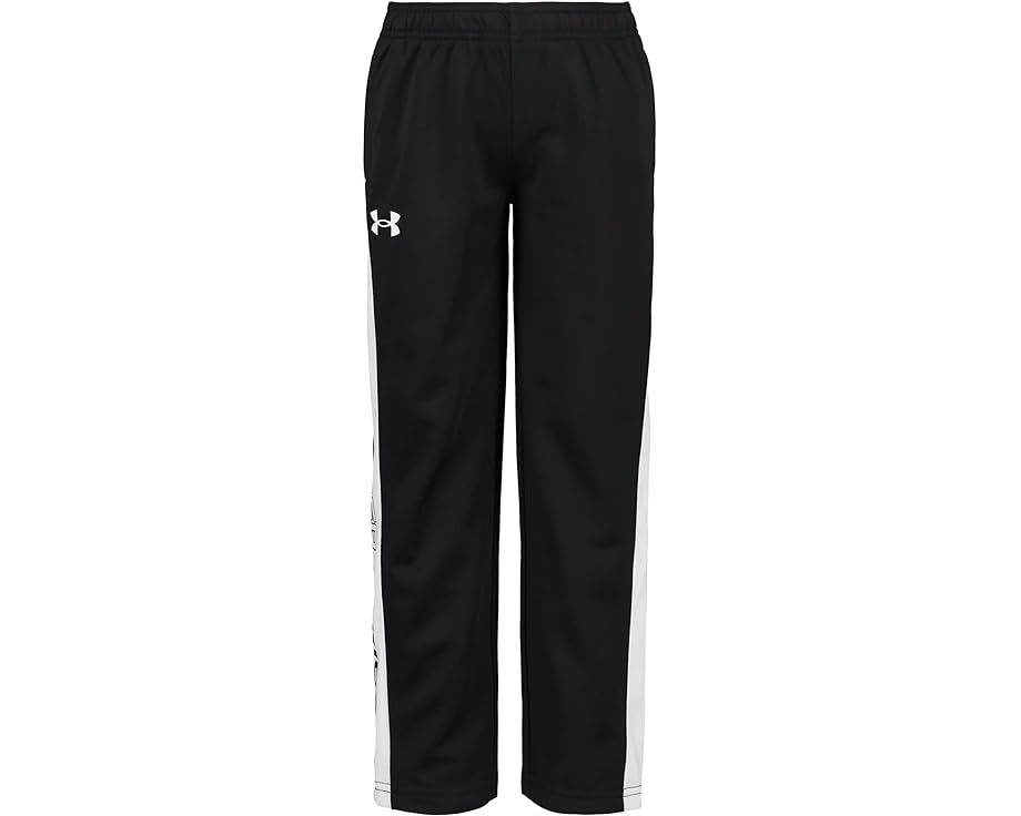 黒色 ブラック 白色 ホワイト アンダーアーマー ジュニア キッズ 【 UNDER ARMOUR KIDS BRAWLER TAPERED PANTS / BLACK WHITE 】 ベビー マタニティ ボトムス パンツ｜スニケス