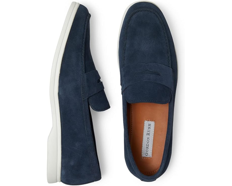ゴードンラッシュ ラッシュ 紺色 ネイビー スエード スウェード メンズ 【 GORDON RUSH PARKSIDE / NAVY SUEDE 】 ローファー｜スニケス