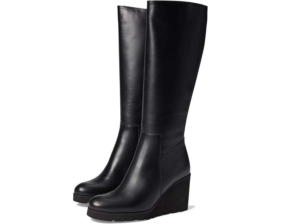 ロサンゼルス 黒色 ブラック レザー レディース 【 LA CANADIENNE GOUP / BLACK LEATHER 】 ブーツ|スニケス