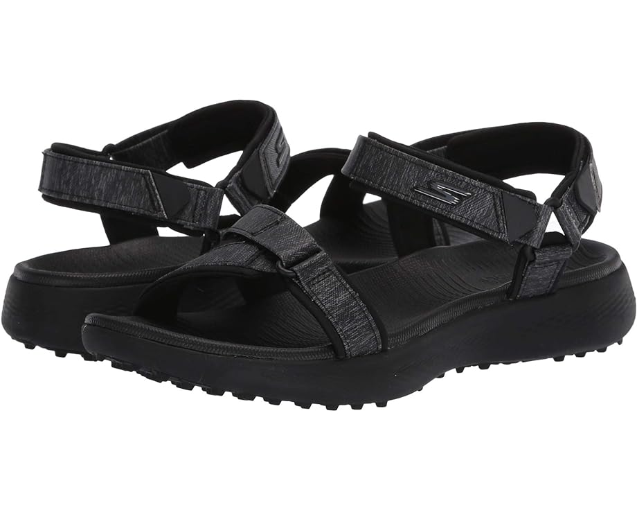 スケッチャーズゴーゴルフ スケッチャーズ ゴルフ 黒色 ブラック レディース 【 SKECHERS GO GOLF GO GOLF 600 SANDAL / BLACK BLACK 】 サンダル