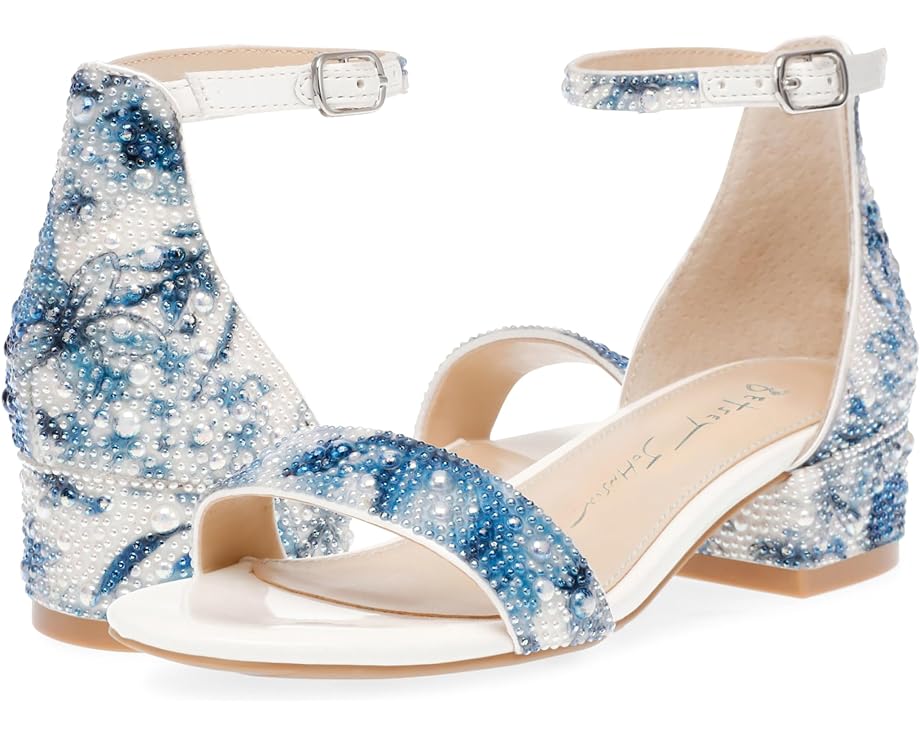 ジョンソン 青色 ブルー ジュニア キッズ 【 BETSEY JOHNSON KIDS MARI / BLUE FLORAL 】 パンプス 18,225円