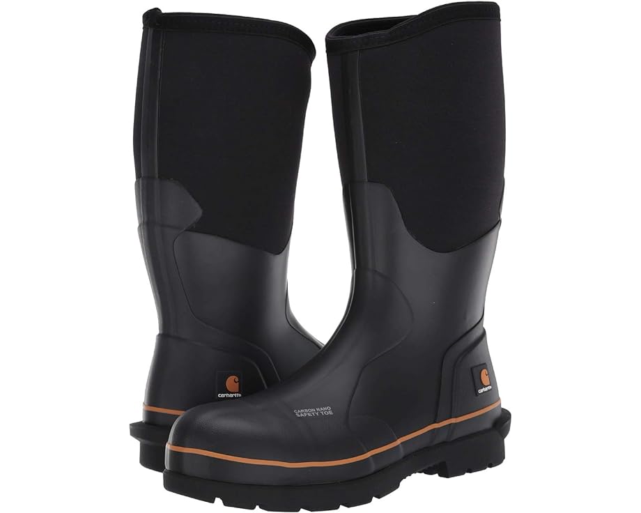 カーハート カーボン ナノ ラバー ブーツ 黒色 ブラック 15" メンズ 【 CARHARTT WATERPROOF CARBON NANO COMP TOE RUBBER BOOT / BLACK 】｜スニケス