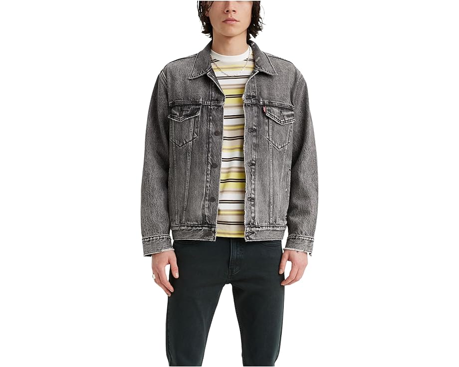 メンズ トラッカー LEVI\u0027S・・ 【 LEVI\u0027S・・ MENS NEW RELAXED FIT TRUCKER / 】 メンズ流行り物 厚地の外套 上衣