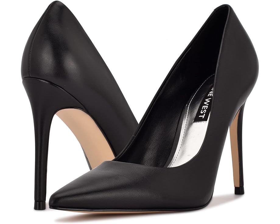 ナインウエスト フレッシュ 黒色 ブラック レザー レディース 【 NINE WEST FRESH / BLACK LEATHER 】 パンプス