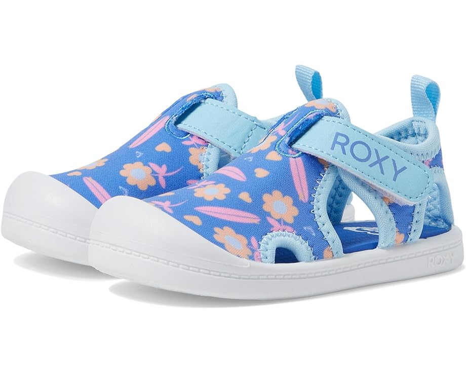 ロキシー スニーカー 運動靴 青色 ブルー ピンク ジュニア キッズ 【 ROXY KIDS GROM WATER SHOES / BLUE PINK 】 ベビー マタニティ スニーカー