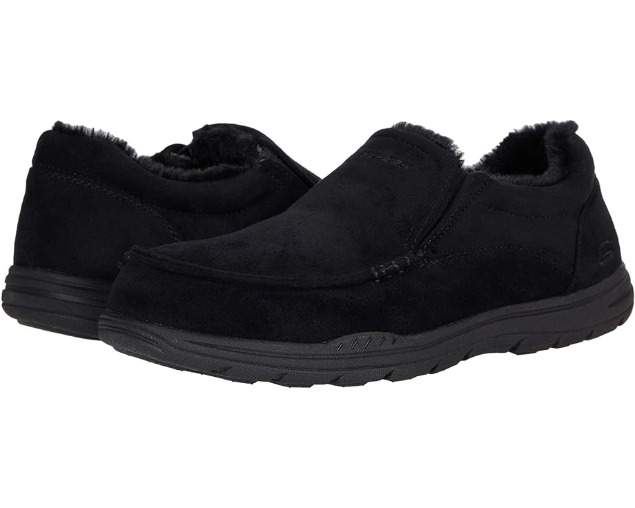 スケッチャーズ 黒色 ブラック メンズ 【 SKECHERS EXPECTED X - LARMEN / BLACK 】 ローファー|スニケス