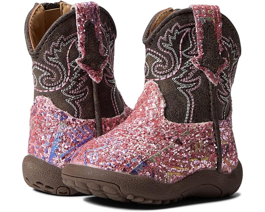 ローパー ピンク ジュニア キッズ 【 ROPER KIDS GLITTER AZTEC / PINK SOUTHWEST GLITTER VAMP 】 ベビー マタニティ ブーツ