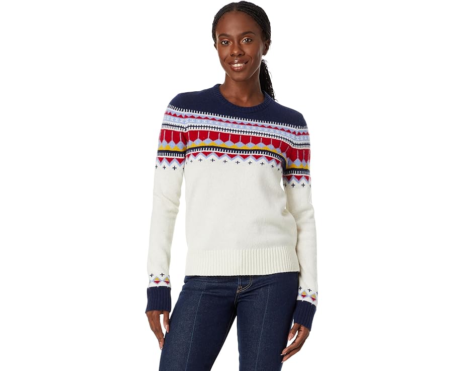トレーナー L.L.BEAN レディース 【 SIGNATURE CAMP MERINO WOOL PULLOVER NOVELTY SWEATER / SAILCLOTH FAIR ISLE 】 レディースファッション トップス ニット セーター