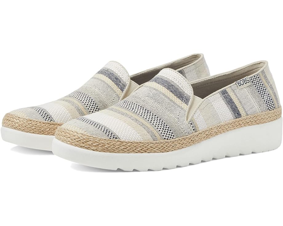 ボブズフロムスケッチャーズ ボブズ スケッチャーズ 紺色 ネイビー レディース 【 BOBS FROM SKECHERS FLEXPADRILLE HI - SERENE HEIGHTS / NAVY MULTI 】 ローファー