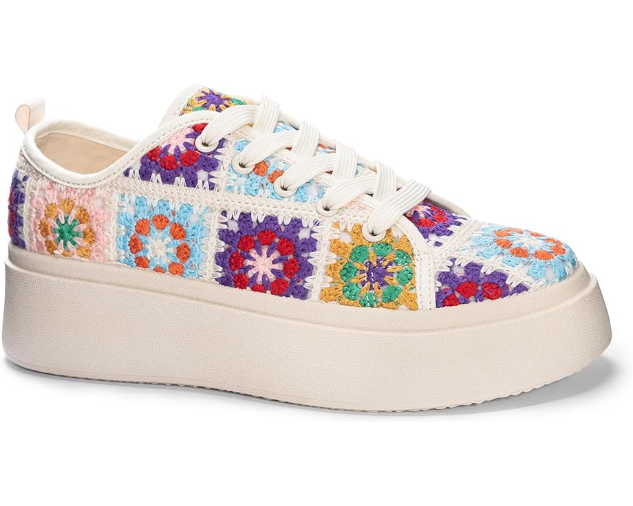ダーティーランドリー サクラ色 スニーカー レディース 【 DIRTY LAUNDRY RAMBLING CROCHET SNEAKERS / PINK MULTI 】