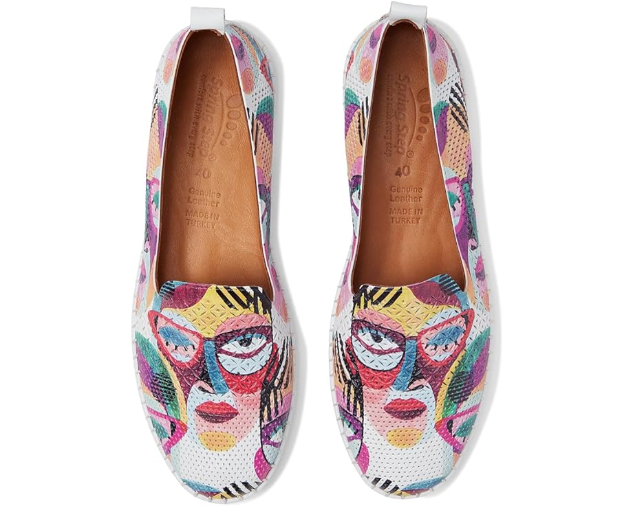 発条足取り 発条 白いこと 白いこと レディース 【 SPRING STEP CARRAWAY / WHITE MULTI 】