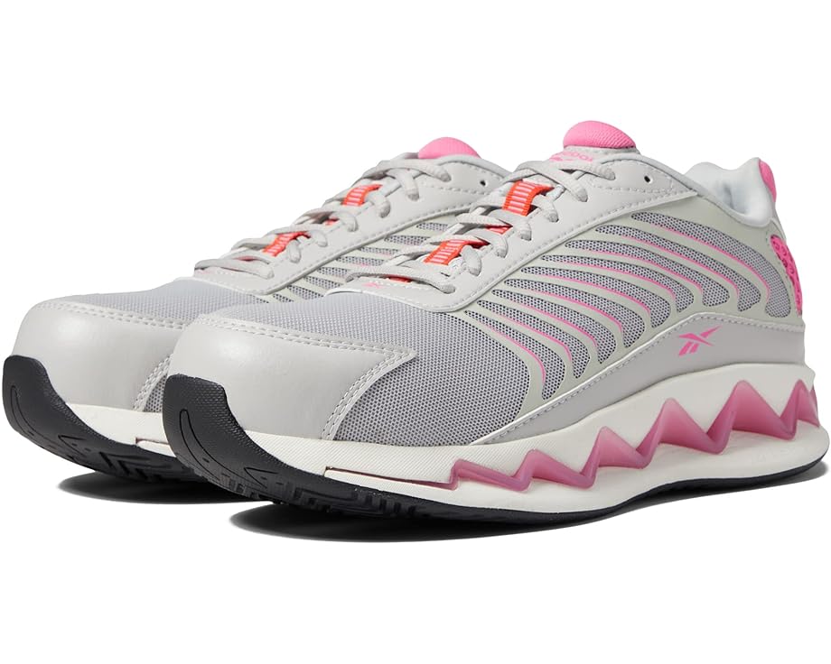 リーボック ワーク リーボック ジグ 白色 ホワイト ピンク スニーカー レディース 【 REEBOK WORK ZIG ELUSION HERITAGE WORK EH COMP TOE / WHITE PINK 】