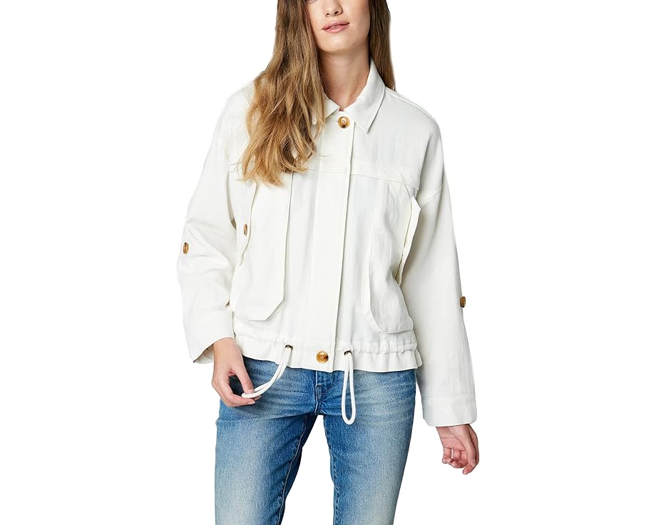 ブランクニューヨークシティー ジャケット レディース 【 BLANK NYC LINEN UTILITY JACKET IN GREAT CATCH / GREAT CATCH 】｜スニケス