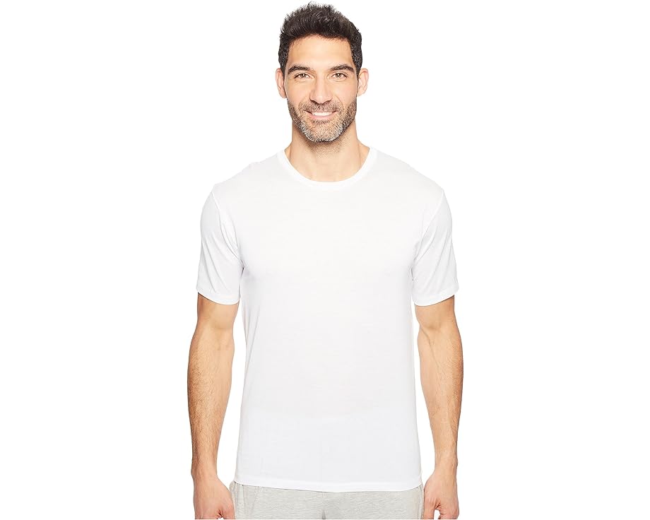 ハンロ スリーブ 白色 ホワイト 半袖 メンズ 【 HANRO COTTON SPORTY SHORT SLEEVE SHIRT / WHITE 】 メンズファッション トップス Tシャツ カットソー