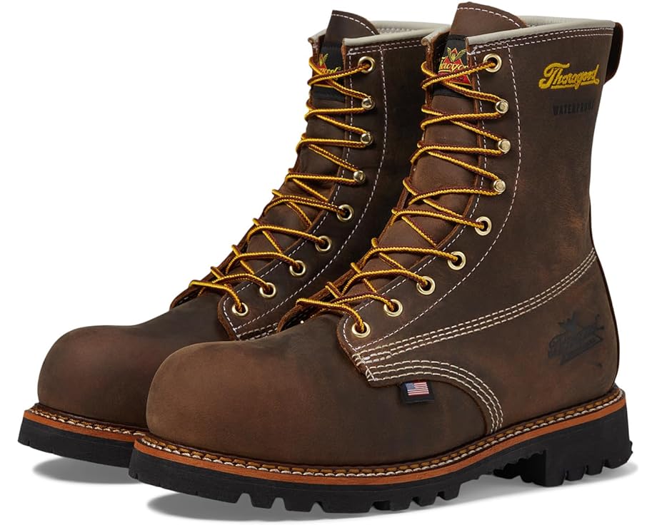 ソログッド クレイジー 8" メンズ 【 THOROGOOD AMERICAN HERITAGE WATERPROOF SAFETY TOE / CRAZY HORSE 】 ブーツ｜スニケス