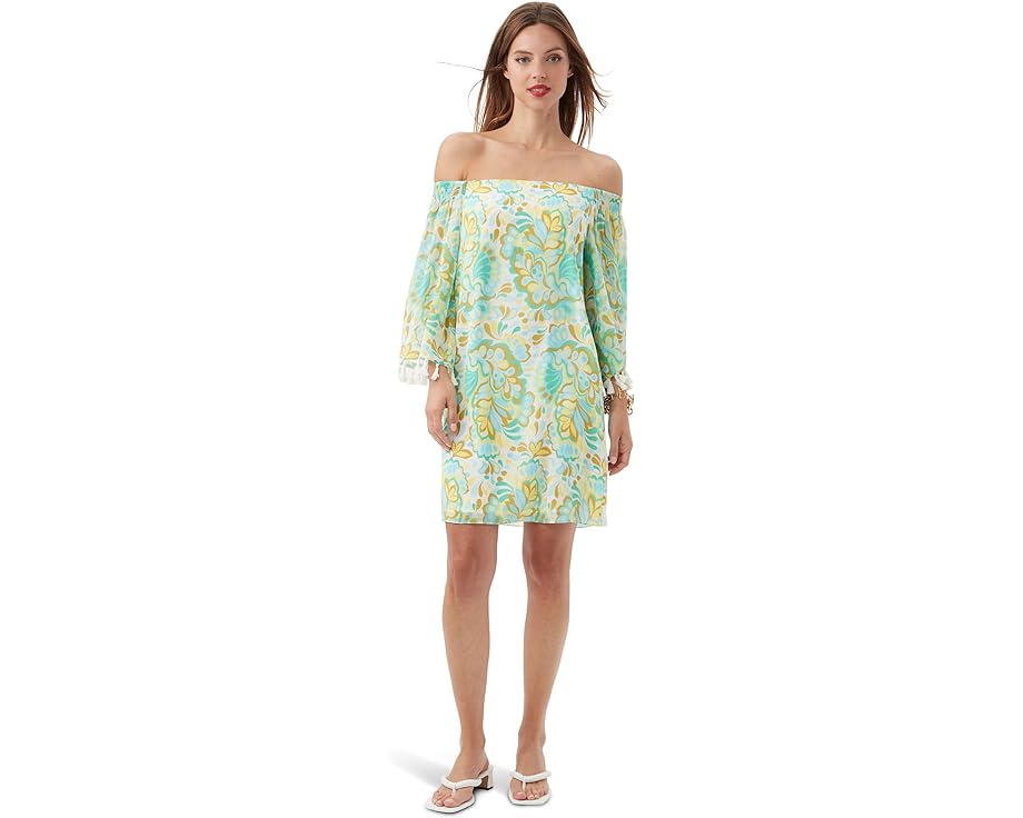 トリーナターク 御召しもの レディース 【 TRINA TURK AMARIS DRESS / CLEARWATER MULTI 】 レディース流行り物