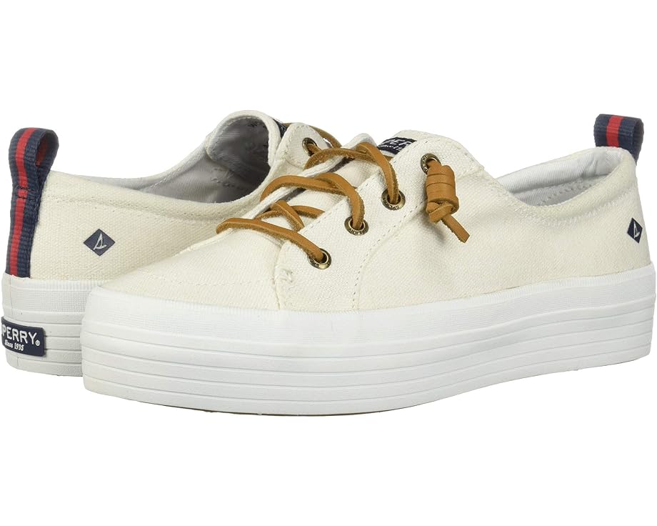 スペリー バイブ 白いこと 白いこと スニーカー レディース 【 SPERRY CREST VIBE TRIPLE CANVAS / WHITE 】