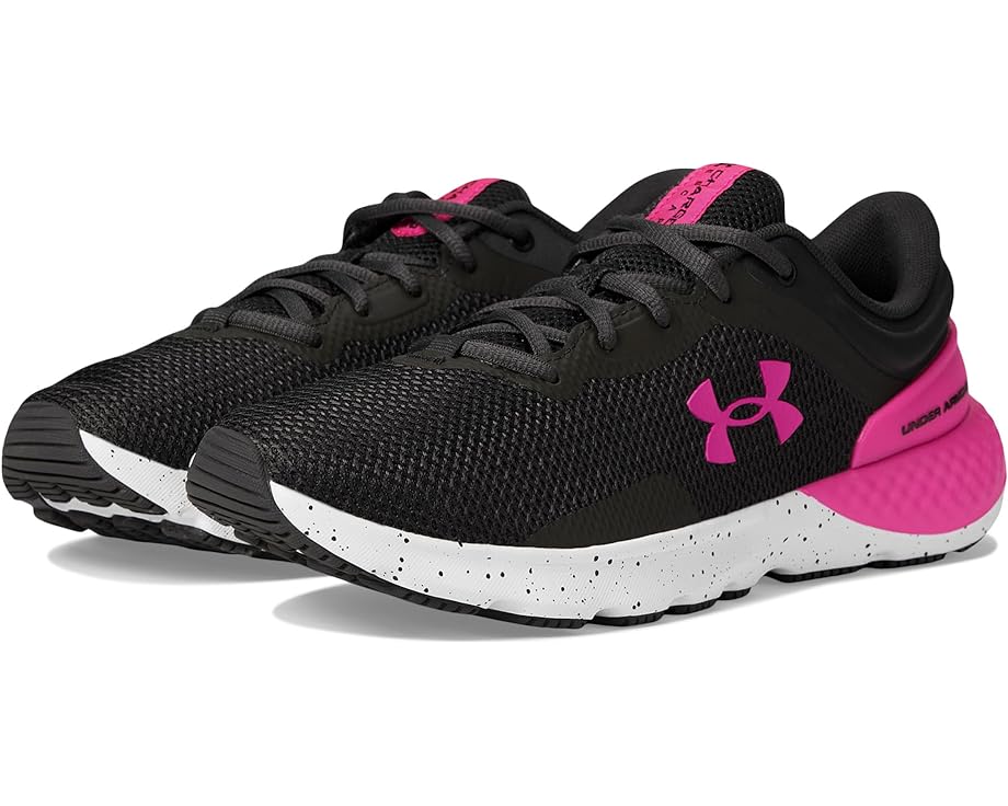 灰色 グレー グレイ 白色 ホワイト レベル ピンク アンダーアーマー スニーカー レディース 【 UNDER ARMOUR CHARGED ESCAPE 4 / JET GRAY WHITE REBEL PINK 】｜スニケス