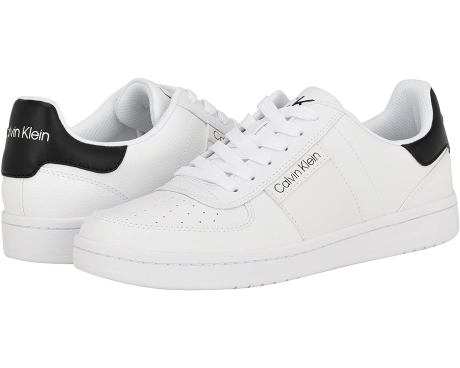 カルバンクライン 白いこと 白いこと 黒いこと 黒いこと スニーカー メンズ 【 CALVIN KLEIN LENTO / WHITE BLACK 】