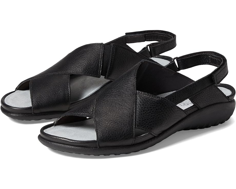 ナオト 黒色 ブラック レザー レディース 【 NAOT NIHO / SOFT BLACK LEATHER 】 サンダル