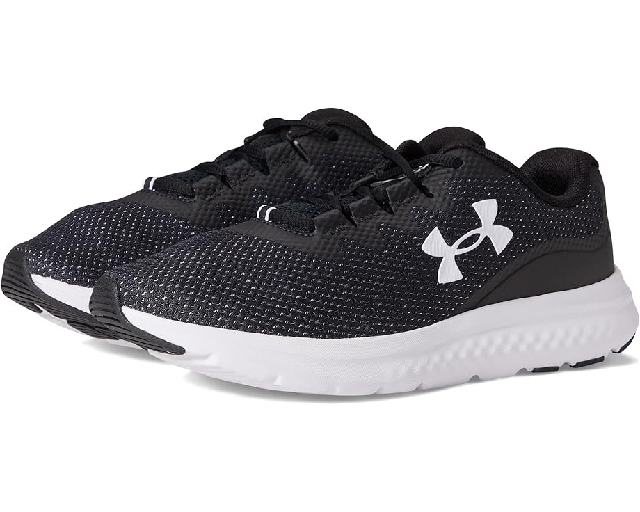 黒色 ブラック 白色 ホワイト アンダーアーマー スニーカー レディース 【 UNDER ARMOUR CHARGED IMPULSE 3 / BLACK BLACK WHITE 】