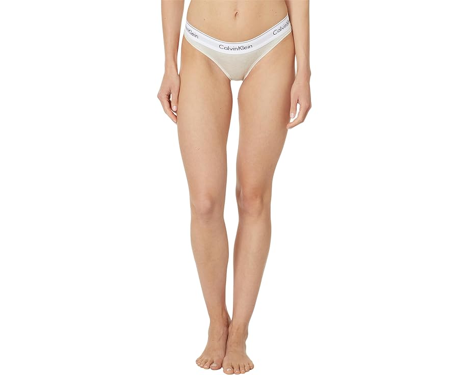 カルバンクライン アンダーウェア アンダーウェア 下着 モダン ヘザー レディース 【 CALVIN KLEIN UNDERWEAR MODERN COTTON STRETCH BIKINI PANTY / OATMEAL HEATHER 】 インナー ナイトウエア｜スニケス