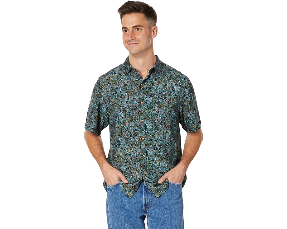 トミーバハマ パラダイス 青色 ブルー メンズ 【 TOMMY BAHAMA VERACRUZ CAY HIDDEN PARADISE / BLUE FREEZE 】 メンズファッション トップス Tシャツ カットソー