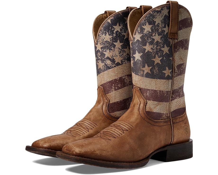 アリアット 赤銅色 赤銅色 メンズ 【 ARIAT CIRCUIT PROUD / NATURALLY DISTRESSED BROWN 】 ブーツ