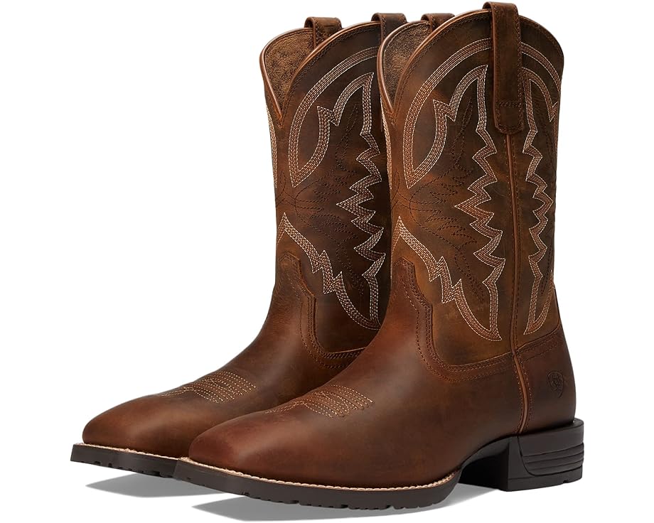 アリアット ハイブリッド ウェスタン ブーツ 茶色 ブラウン メンズ 【 ARIAT HYBRID RANCHWORK WESTERN BOOT / THATCH BROWN 】