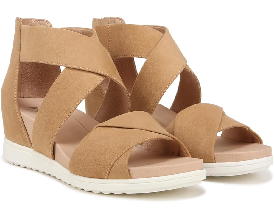 お医者さん肩かけ ウェッジ ウォーム DR. SCHOLL\u0027S レディース 【 DR. SCHOLL\u0027S GOLDEN HOUR PLATFORM WEDGE SANDAL / WARM TAN MICROFIBER 】 パンプス