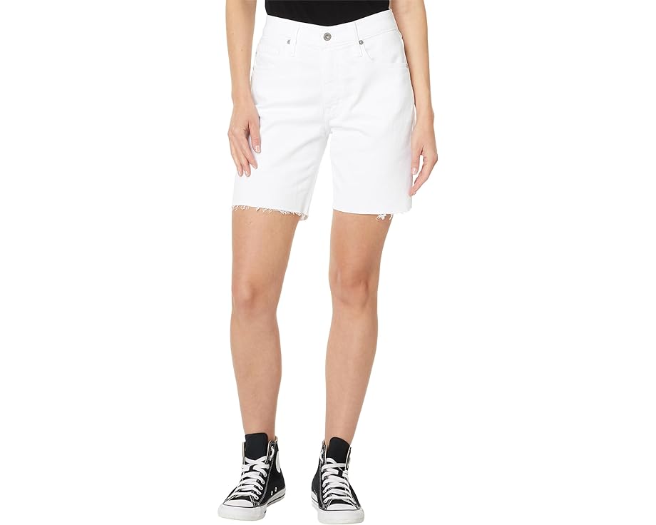 ジーンズ ハイ ライズ 白色 ホワイト レディース 【 AG JEANS EX-BOYFRIEND HIGH RISE SLOUCHY SHORT IN WHITE / 】 ブーツ｜スニケス 23,700円
